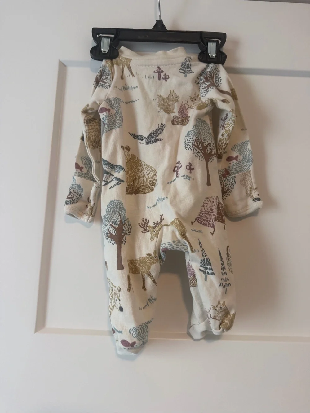 Carter's Cream Woodland Animal Footed One-Piece